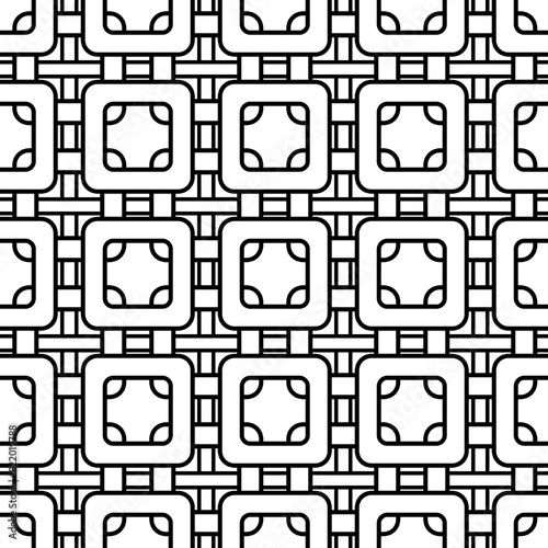 Seamless abstract retro squares ornament design decoration textile fabric print pattern