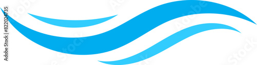 Waves vector design. Water wave icon. Wavy lines isolated.