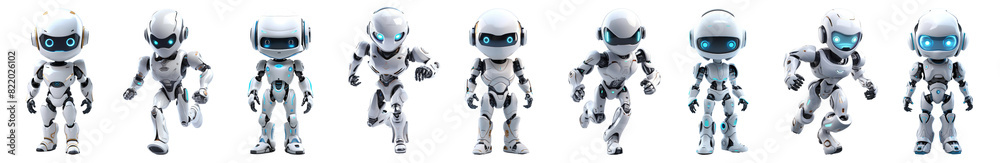 Android robot technology png element set on transparent background Android robot technology png element set on transparent background