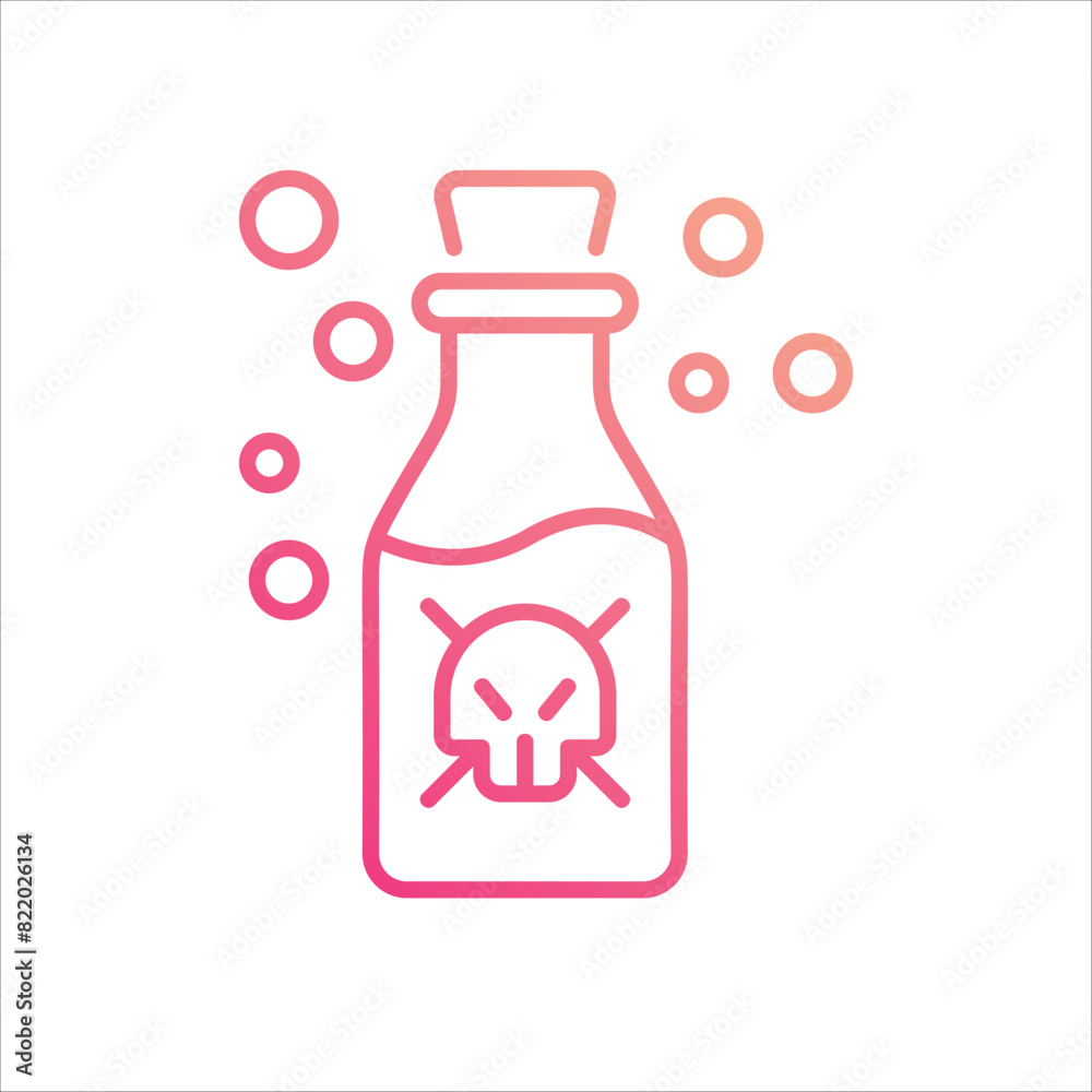 Poison Icon editable stock vector icon Poison Icon editable stock vector icon