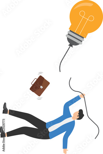 Fail start up business, new business risk or unexpected entrepreneur bankruptcy concept,

