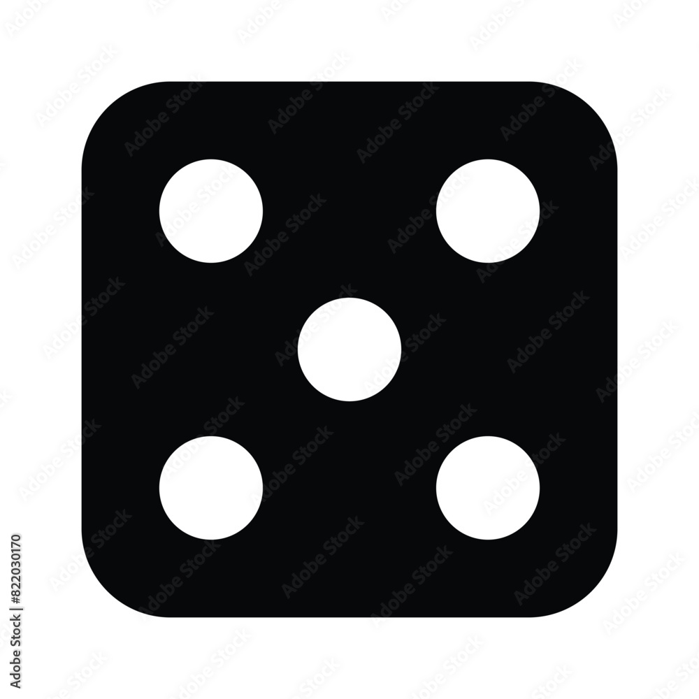 Casino game accessories icon, ludo dice game vector design Casino game accessories icon, ludo dice game vector design