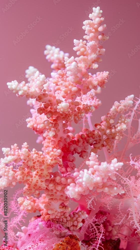 pink sea corals.