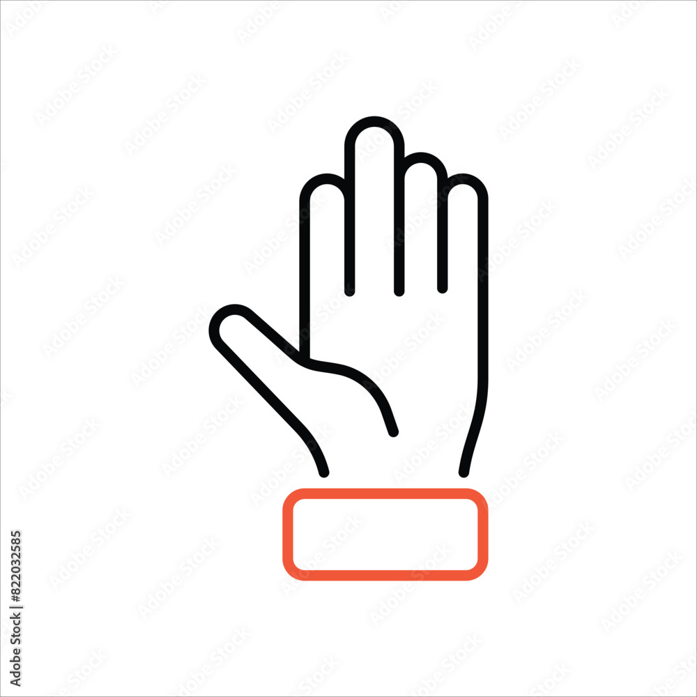 Gloves Icon editable stock vector icon Gloves Icon editable stock vector icon