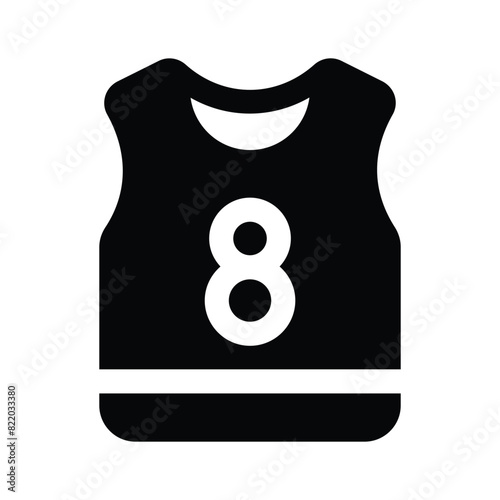 Take a look at this amazing icon of sports shirt, sportswear vector design