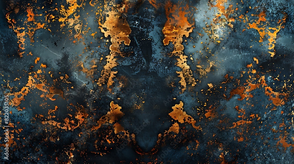 Edgy Grunge Texture Background with Cybernetic Details in Split-Complementary Tones Edgy Grunge Texture Background with Cybernetic Details in Split-Complementary Tones