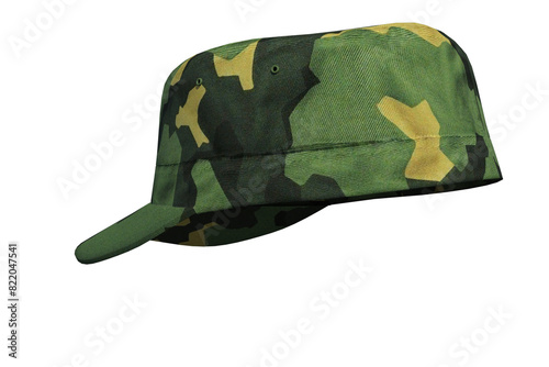 cappello militare sportivo con visiera con fondo trasparente isolato, berretto, cappelli, isolata, baseball, abbigliamento, bianco, moda, nera, oggetti, testa, sport, accessorio, stile, tessuto, tessi photo