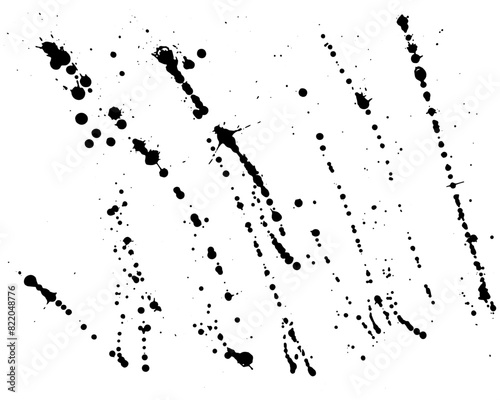 Overlay, elements of paint ink splatter.  Vector illustration