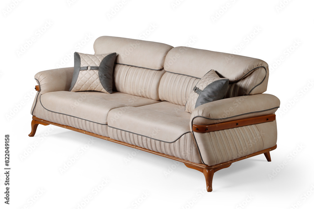 sofa isolated on white background . corner view sofa isolated on white background . corner view