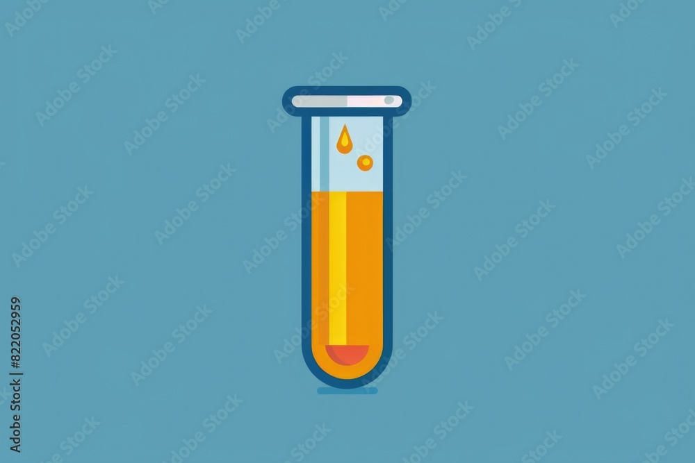 A test tube containing liquid for scientific research. Can be used for educational purposes A test tube containing liquid for scientific research. Can be used for educational purposes