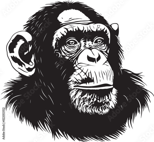 chimpanzee chimp vector transparent background