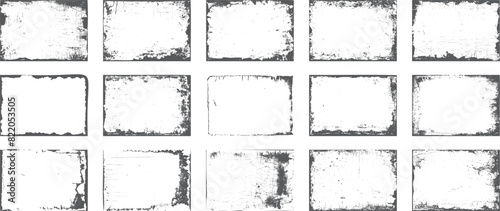 vector grunge textures isolated on white background. Overlay grunge texture. Distressed effect. Different paint textures, urban background grunge, dust, distressed grain, overlay stamp, scratche	