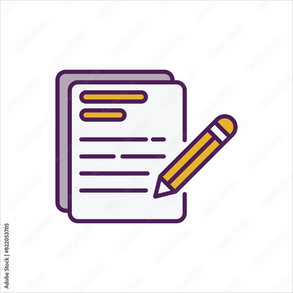 Writing Icon editable stock vector icon Writing Icon editable stock vector icon
