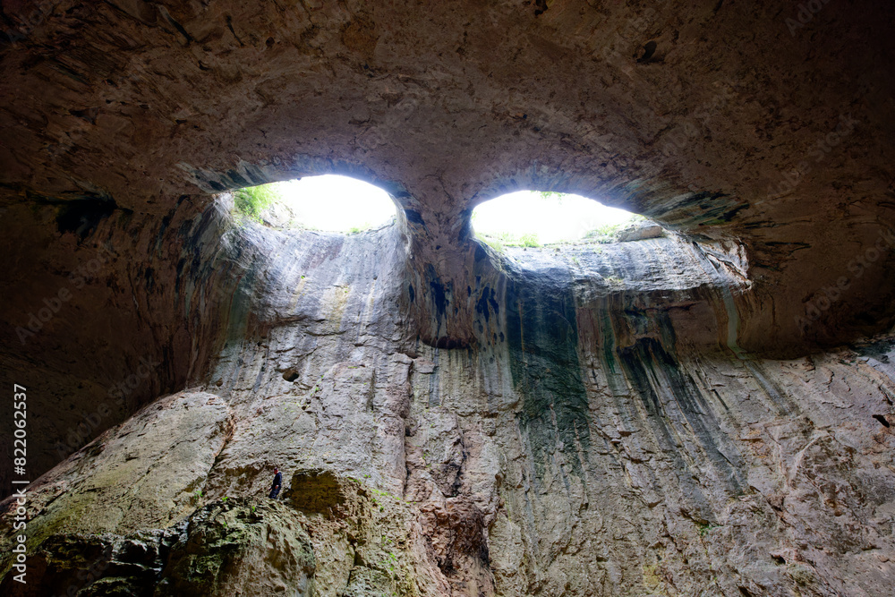 Prohodna Cave also known as The Eyes of God in Bulgaria.
