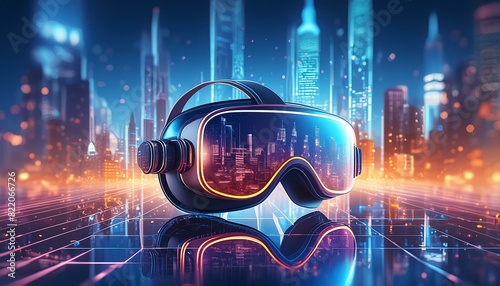 Virtual Reality VR Glass Futuristic