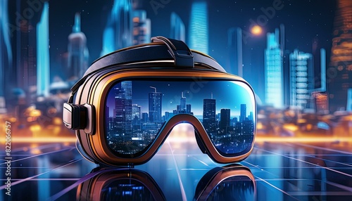 Virtual Reality VR Glass Futuristic