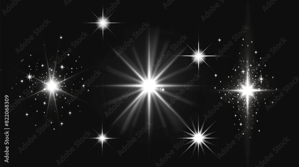 A striking black and white photo of a star burst. Perfect for adding a dramatic touch to any project A striking black and white photo of a star burst. Perfect for adding a dramatic touch to any project