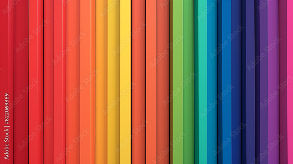 Obraz premium bold and vibrant colors of a rainbow gradient photograph, featuring a spectrum of hues that add energy and excitement to any design