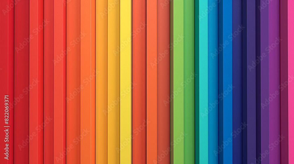 Obraz premium bold and vibrant colors of a rainbow gradient photograph, featuring a spectrum of hues that add energy and excitement to any design
