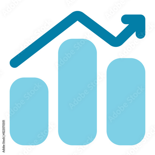 chart icon for illustration