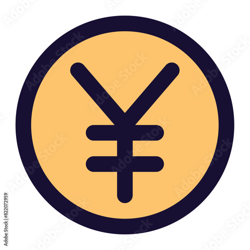 yen icon for illustration