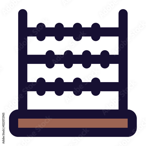 abacus icon for illustration
