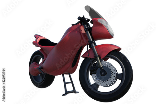 moto motocicletta bike  da strada per la strada con fondo isolato trasparente 