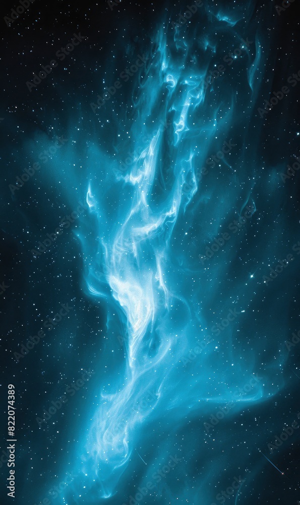 Blue Abstract Aurora Horizon,Photorealistic HD Blue Abstract Aurora Horizon,Photorealistic HD