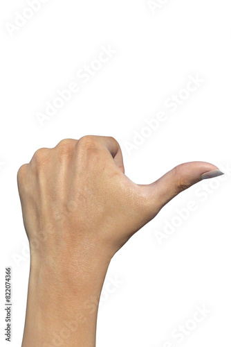 Tableau sur toile mani segni delle mani da donna e da  uomo su fondo trasparente isolato