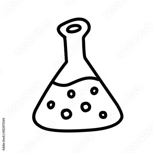 hand drawn chemistry and science icon