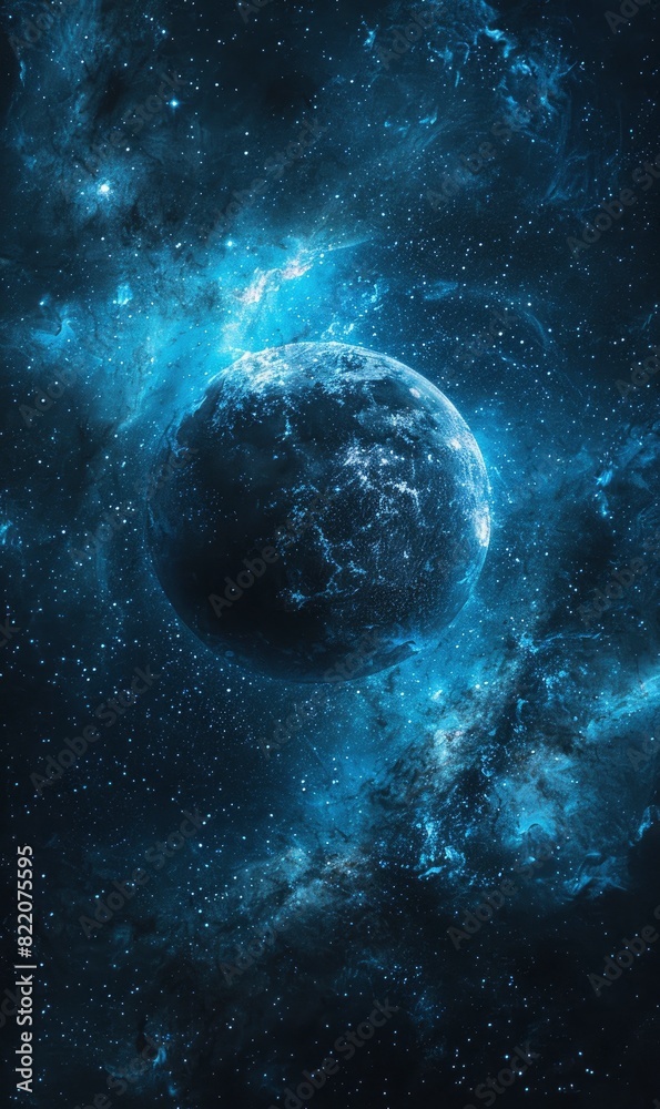 Blue Abstract Celestial Event,Photorealistic HD Blue Abstract Celestial Event,Photorealistic HD