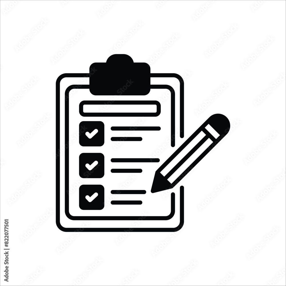 Checklist Icon editable stock vector icon Checklist Icon editable stock vector icon