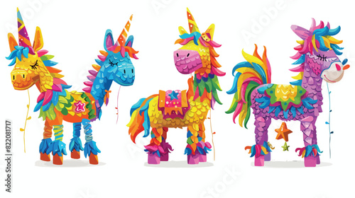 Traditional mexican pinata for birthday party or cinc