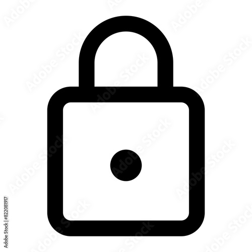 lock icon for illustration