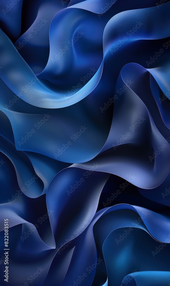 Blue Abstract Flowing Waves,Photorealistic HD