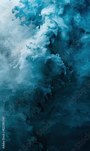 Blue Abstract Galactic Formation,Photorealistic HD