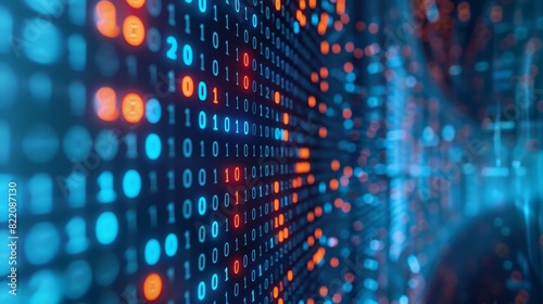 A matrix of data points forming a figure symbolizing the ability of blockchain to store and analyze vast amounts of medical data to improve healthcare decisionmaking. photo