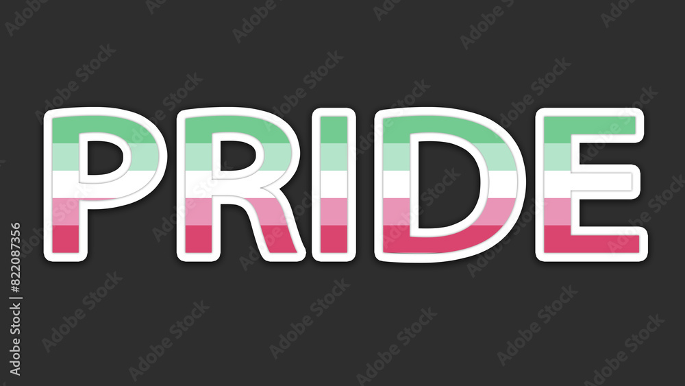 Happy Pride Month Abrosexual Pride Flag Word Background Happy Pride Month Abrosexual Pride Flag Word Background