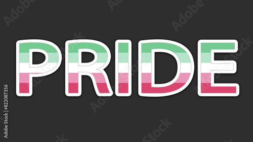 Happy Pride Month Abrosexual Pride Flag Word Background