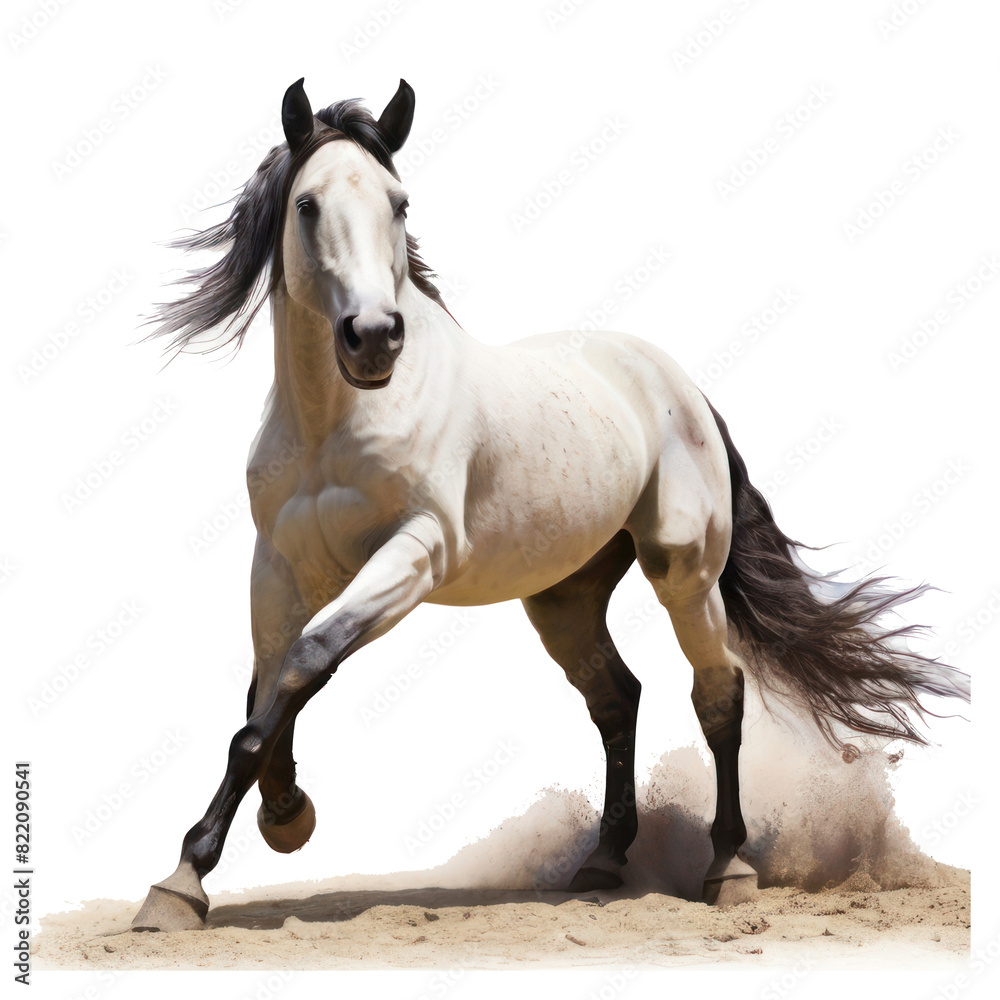 Obraz premium A horse of grace and speed. isolated. Generative AI