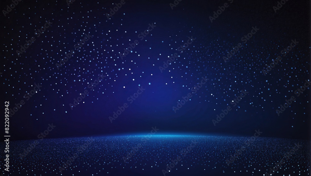 A dark blue background with a spotlight shining from the bottom.

