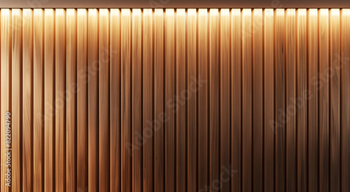 a wall with modern wood paneling