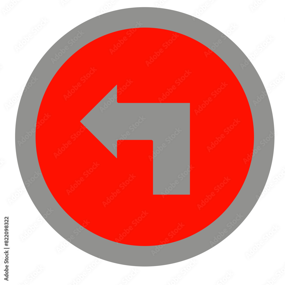 turn left arrow icon vector design turn left arrow icon vector design