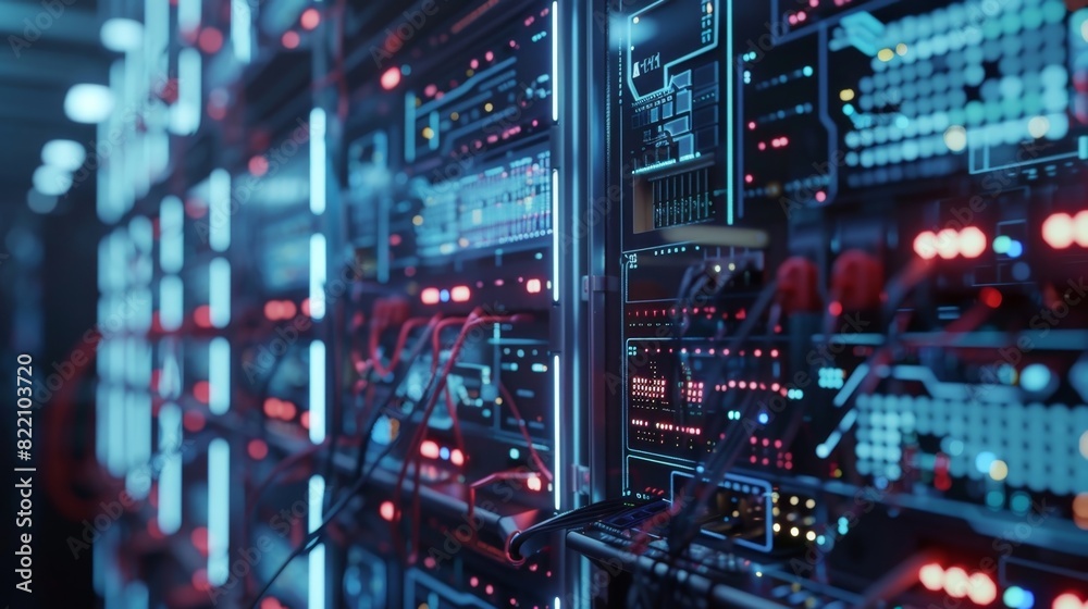 The rhythmic humming of the machines is accompanied by the soft glow of screens displaying complex algorithms and data in the Crypto Mining Farm. The rhythmic humming of the machines is accompanied by the soft glow of screens displaying complex algorithms and data in the Crypto Mining Farm.