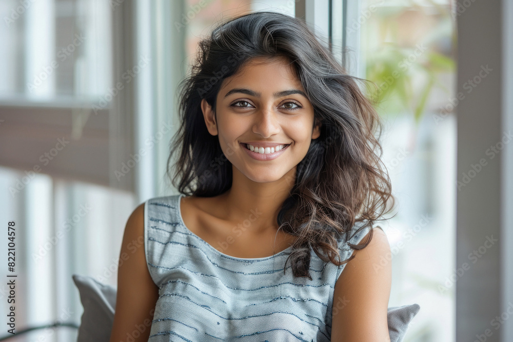 Young beautiful woman smiling Young beautiful woman smiling