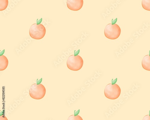Orange on pastel orange background