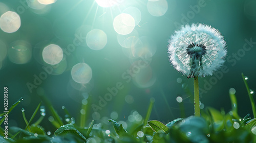 closeup of dandelion flower