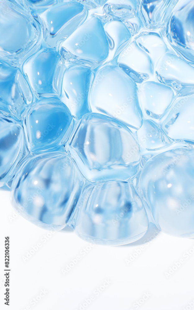 Inflating soft bubbles background, 3d rendering. Inflating soft bubbles background, 3d rendering.
