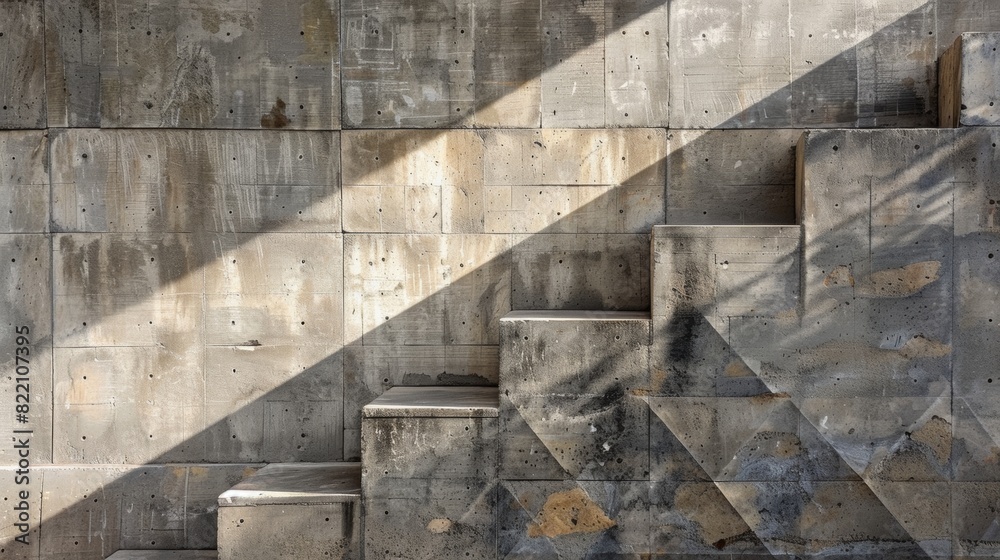 Abstract photography of shadows creating block-like patterns on a wall. Abstract photography of shadows creating block-like patterns on a wall.