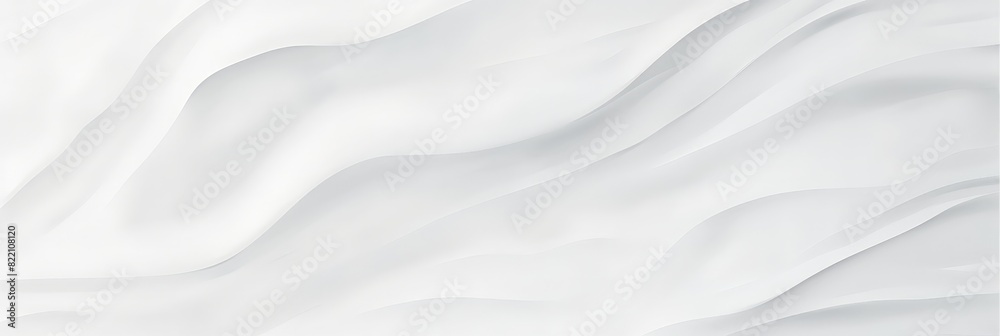 Naklejka premium Minimalist abstract white crumpled texture background with soft folds and shadows 